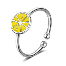 Carica l'immagine nel visualizzatore di Gallery, Chandler Anello Aperto in Argento 925 a Forma di Limone, per Ragazze,... - Ilgrandebazar