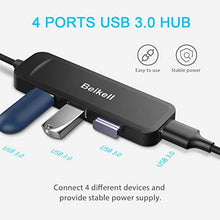 Carica l'immagine nel visualizzatore di Gallery, Beikell Hub USB 3.0, 4 Porte Ultra Sottile per MacBook Air, Mac...