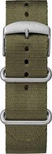 Carica l'immagine nel visualizzatore di Gallery, Timex Orologio Analogico Solare con Cinturino in Pelle ,Uomo Olive Slip-thru - Ilgrandebazar