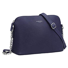 Carica l'immagine nel visualizzatore di Gallery, David Jones - Piccola Borsa a Tracolla Spalla Donna Catena - Mano Blu