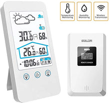 Carica l'immagine nel visualizzatore di Gallery, Stazioni Meteorologiche , Automatica Digitale Wireless Meteorologica Bianco