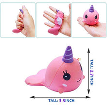 Carica l'immagine nel visualizzatore di Gallery, Pachock 4 Pezzi Kawaii Squishy Giocattolo, Squishies Lento Aumento Crema... - Ilgrandebazar
