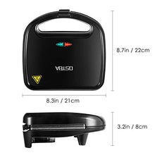 Carica l'immagine nel visualizzatore di Gallery, Tostiera Sandwich Maker, Piastra Per Toast 2 Posti, Sandwichmaker