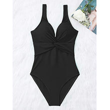 Carica l'immagine nel visualizzatore di Gallery, Summer Mae Costume da Bagno Intero Elegante Increspato Costumi XL, Nero - Ilgrandebazar