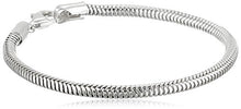 Carica l'immagine nel visualizzatore di Gallery, Designer Inspired - Braccialetto con catenina a serpente placcato in argento... - Ilgrandebazar