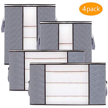 Carica l'immagine nel visualizzatore di Gallery, Tonsooze Pieghevole Borsa Organizzatore, 4 PCS Scatole per Armadio...