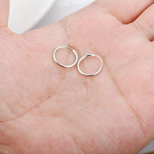 Carica l'immagine nel visualizzatore di Gallery, Sllaiss 4 Paia Mini Orecchini Cerchio 925 Argento per Donne Piccolo Rotondo... - Ilgrandebazar