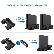 Carica l'immagine nel visualizzatore di Gallery, RegeMoudal PlayStation Supporto Verticale per PS4 Pro/ Slim/ PS4,con Nero