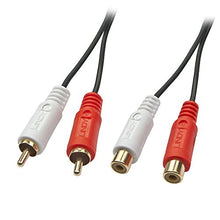 Carica l'immagine nel visualizzatore di Gallery, Lindy 35671 Prolunga Audio Stereo 2 x RCA Maschio/Femmina, 2m