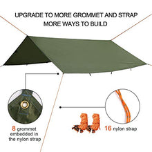 Carica l'immagine nel visualizzatore di Gallery, Odoland Tarp Tenda Parasole da Spiaggia con Ancoraggio a Sabbia e Corde...