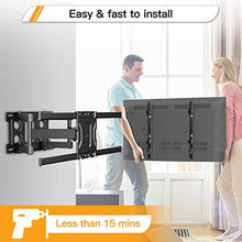 Carica l'immagine nel visualizzatore di Gallery, Supporto TV con Braccio Girevole ed Estendibile- Supporto per Montaggio su Parete per TV da 37"-70”, Max VESA 600x400, Supporto Ultra Resistente 60 kg