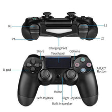 Carica l'immagine nel visualizzatore di Gallery, Zcity PS4 Controller, Wireless Gamepad Controller Dualshock Bluetooth Black