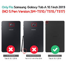 Carica l'immagine nel visualizzatore di Gallery, ProCase Custodia Tastiera per Galaxy Tab A 10.1 2019(SM-T510 T515 Nero