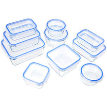 Carica l'immagine nel visualizzatore di Gallery, AmazonBasics - Contenitori per alimenti, in vetro, con coperchi 20 pezzi 20 - Ilgrandebazar