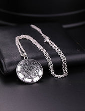 Carica l'immagine nel visualizzatore di Gallery, Collana con Sigillo di Salomone, amuleto portafortuna Stella David e... - Ilgrandebazar