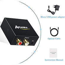 Carica l'immagine nel visualizzatore di Gallery, AMANKA Digitale ad Analogico Convertitore Adattatore Audio Uscita 3.5mm da...