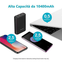 Carica l'immagine nel visualizzatore di Gallery, Mini Powerbank 10400mAh USB C PD Caricatore Portatile Ricarica - Ilgrandebazar