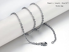 Carica l'immagine nel visualizzatore di Gallery, Oidea Collana per Coppia Lovers in Acciaio Inox con Pendente Argento - Ilgrandebazar