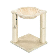 Carica l'immagine nel visualizzatore di Gallery, AmazonBasics - Albero per gatti con amaca e palo tiragraffi, 40,6 x Beige
