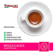 Carica l'immagine nel visualizzatore di Gallery, Caffè Toraldo Miscela Classica Cialde ESE 44 mm (150 Unità)