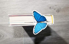 Carica l'immagine nel visualizzatore di Gallery, 2 segnalibri farfalla 3d blu e verde, 2 butterfly bookmarks blue &amp; green - Ilgrandebazar