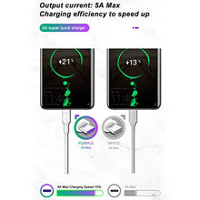Carica l'immagine nel visualizzatore di Gallery, 5A Cavo Type C Caricabatterie C/Fast Charger per Huawei Mate 9,Huawei 2M - Ilgrandebazar