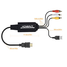 Carica l'immagine nel visualizzatore di Gallery, HDMI a RCA Convertitore Adattatore, da 1080P a AV 3RCA CVB Convertitore... - Ilgrandebazar