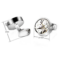 Carica l'immagine nel visualizzatore di Gallery, HONEY BEAR Uomo Orologiore i gemelli movimento d'epoca con Gift Argento - Ilgrandebazar