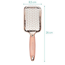 Carica l'immagine nel visualizzatore di Gallery, Navaris spazzola piatta per capelli - effetto Oro Rosa - Bianco - Ilgrandebazar