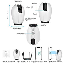 Carica l'immagine nel visualizzatore di Gallery, Telecamera di sicurezza wireless domestica, telecamera sorveglianza,...