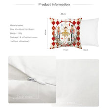 Carica l'immagine nel visualizzatore di Gallery, ARNTY Natale Federe Cuscini Divano 45x45, Natale Federe Cuscino,Cuscini Natalizi,Copricuscini Divano Set di 4 Fodere Cuscini Moderna Federe Decorative Camera da Letto Divano Cuscino per Esterno