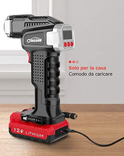 Carica l'immagine nel visualizzatore di Gallery, oasser Compressore Portatile per Auto Mini Pompa Aria Gonfiatore Cordless...