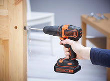 Carica l'immagine nel visualizzatore di Gallery, Black+Decker BDCHD18K-QW Trapano/Avvitatore con Percussione, 18 W, 1 Batteria