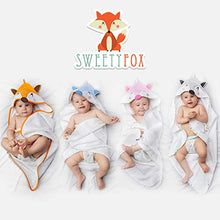 Carica l'immagine nel visualizzatore di Gallery, Sweety Fox Asciugamano per Bambini - Accappatoio Neonato 70 cm, Arancione - Ilgrandebazar