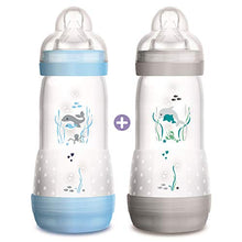 Carica l'immagine nel visualizzatore di Gallery, MAM Biberon Set di 2 anti-coliques con ciuccio flusso 3 per Ragazzo 320 ml - Ilgrandebazar