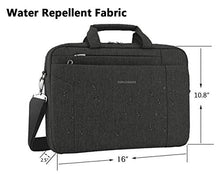 Carica l'immagine nel visualizzatore di Gallery, KROSER Laptop Ventiquattrore Borsa per PC Portatile da 15,6 Nero Carbone