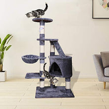 Carica l'immagine nel visualizzatore di Gallery, MC Star Tiragraffi Albero di Gatti con Graffiatoio Gatto Giocattolo in grigio - Ilgrandebazar