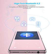 Carica l'immagine nel visualizzatore di Gallery, AGPTEK Lettore MP3 16 GB con Bluetooth 4.2, Musicale Audio Rosa