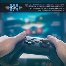Carica l'immagine nel visualizzatore di Gallery, CSL - Gamepad wireless per PC - Design Xbox - USB dongle da 2,4 Ghz - Stick...