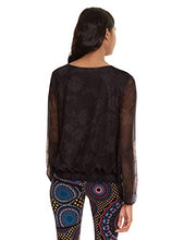Carica l'immagine nel visualizzatore di Gallery, Desigual T-Shirt Andora Donna XS, Nero (Negro 2000) - Ilgrandebazar