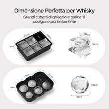 Carica l'immagine nel visualizzatore di Gallery, TOPELEK Vaschetta del Ghiaccio, Alimentare Flessibile e Impilabile Nero