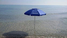 Carica l'immagine nel visualizzatore di Gallery, Ombrellone da Spiaggia Antivento ,resistente al vento con il suo sistema Blu