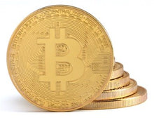 Carica l'immagine nel visualizzatore di Gallery, 1x Moneta Bitcoin con placcatura in Oro 24 carati | Vero Pezzo da Collezione... - Ilgrandebazar