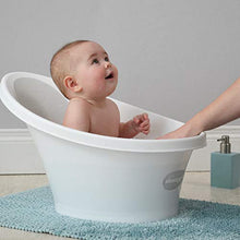 Carica l'immagine nel visualizzatore di Gallery, Shnuggle Vaschetta per bagnetto Bianca con schienale grigio - Ilgrandebazar