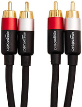 Carica l'immagine nel visualizzatore di Gallery, AmazonBasics - Cavo audio RCA da 2 maschi a 2 maschi, 1,2 metri m
