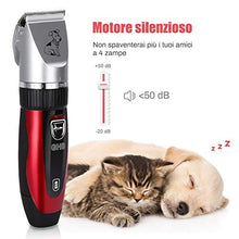 Carica l'immagine nel visualizzatore di Gallery, GHB Tosatrice Cani Professionale Animali Elettrica Rosso - Ilgrandebazar