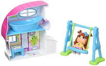 Carica l'immagine nel visualizzatore di Gallery, Pinypon Mini Casetta con Altalena, Bianca/Rosa