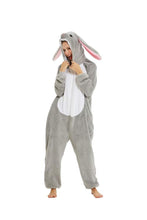 Carica l'immagine nel visualizzatore di Gallery, Pigiama Kigurumi Animale Costume per Altezza 168-178cm, Coniglio Grigio