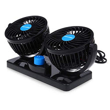 Carica l'immagine nel visualizzatore di Gallery, Grencareu Ventilatore 12 Volt Doppia Testa Ventola di Raffreddamento avec...