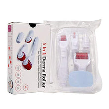 Carica l'immagine nel visualizzatore di Gallery, Derma Roller 5 in 1 Titanio Micro-ago per Corpo, Viso, Contorno Occhi, Rosso - Ilgrandebazar